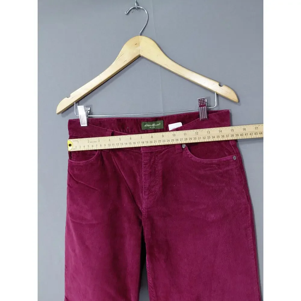 Eddie Bauer Red Stretch Pants Women Size 6 Tall